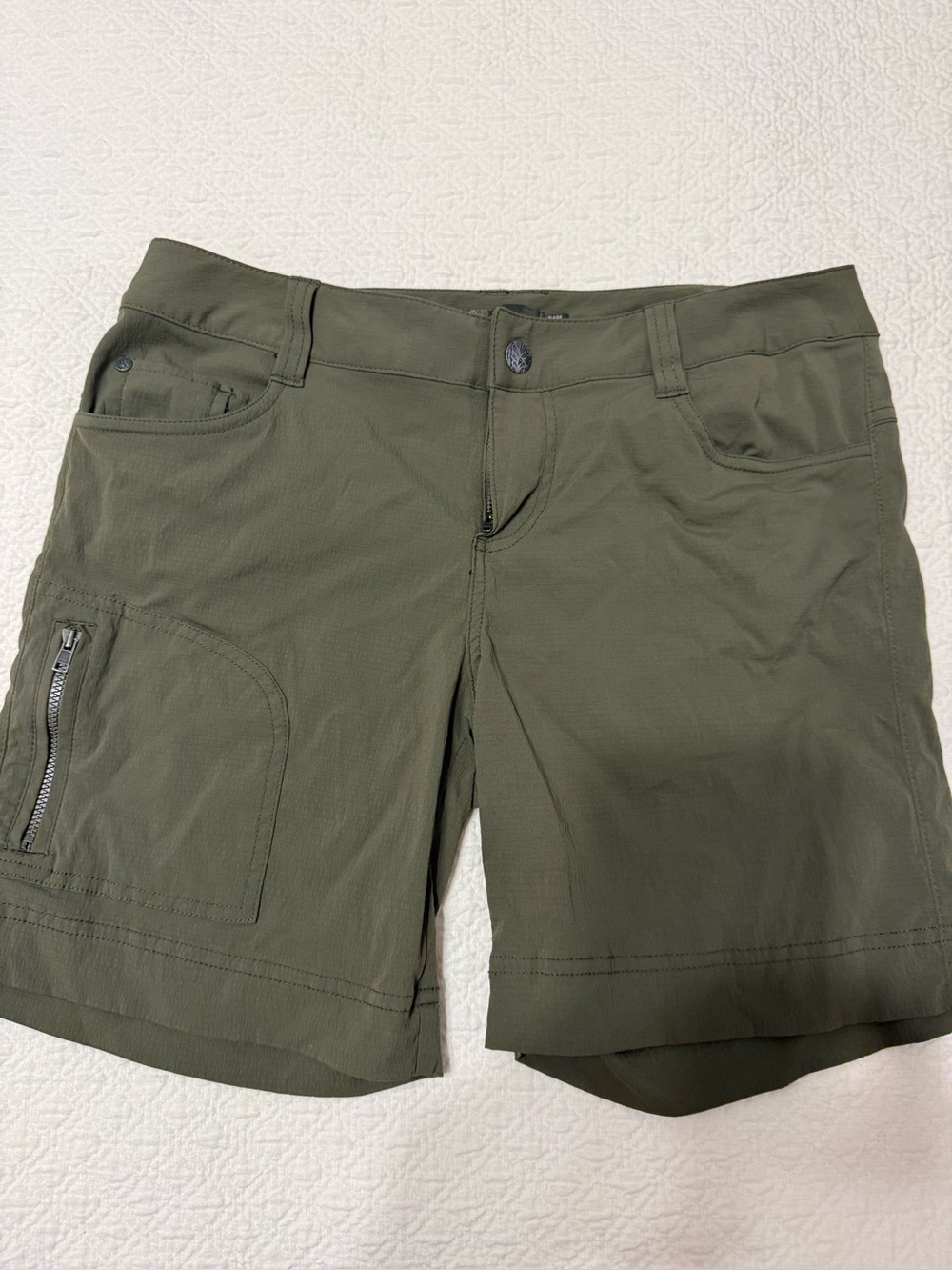 PrAna women’s Olive Green Utility Shorts size 8
